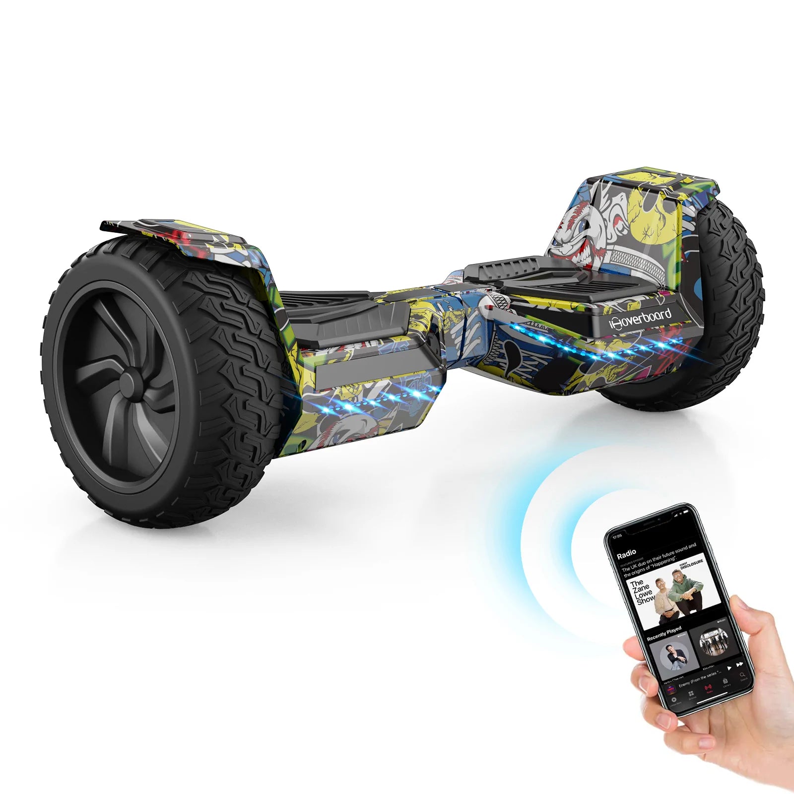 8.5″ Off Road Yellow Graffiti Styled Hummer Hoverboard