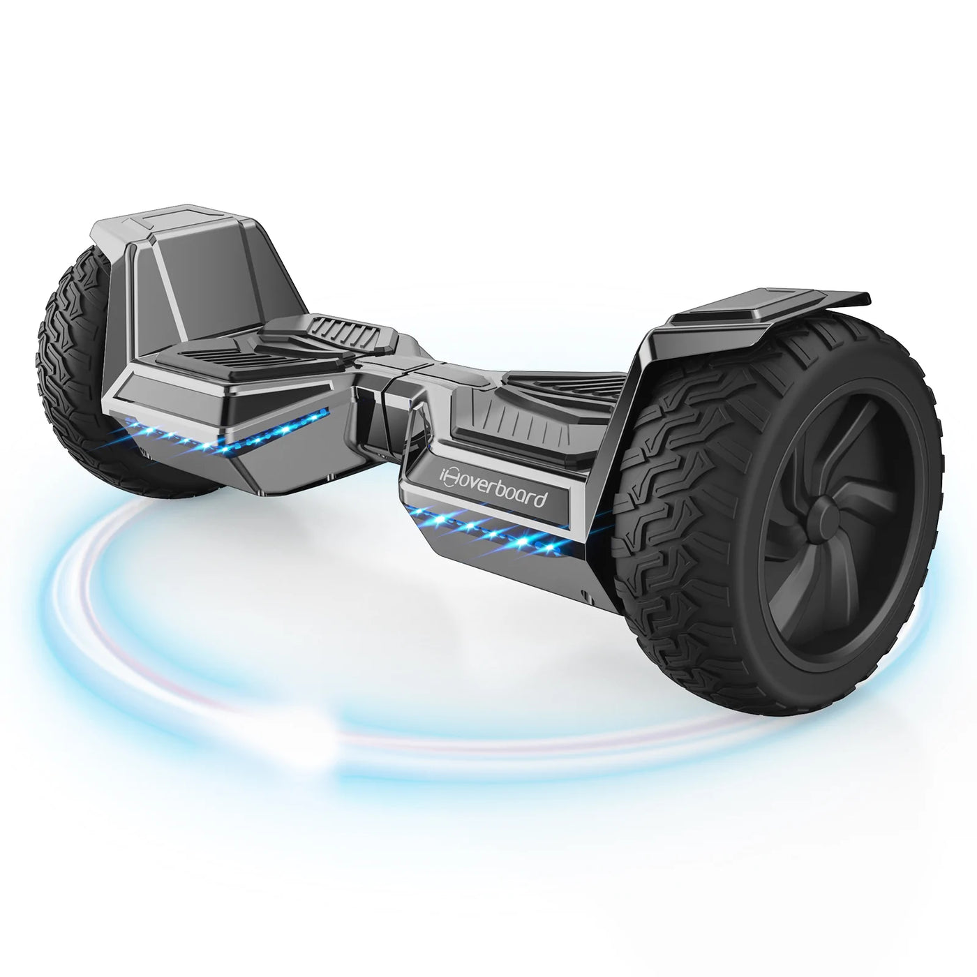 8.5 Off Road Silver Grey Hoverboard and Kart Bundle Deal Wheelie World