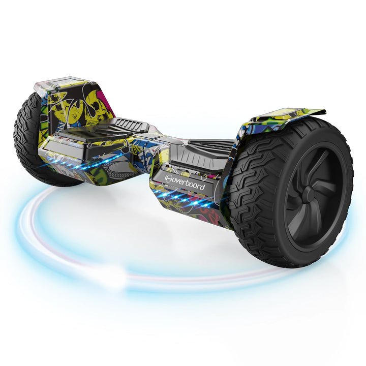 8.5″ Off Road Graffiti Style Hoverboard and Kart Bundle Deal