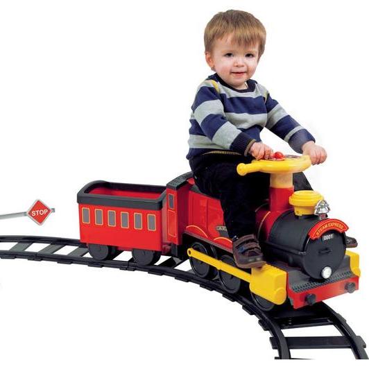 Steam Train 6 Volt with 4 Straight & 4x Curved Track Pack