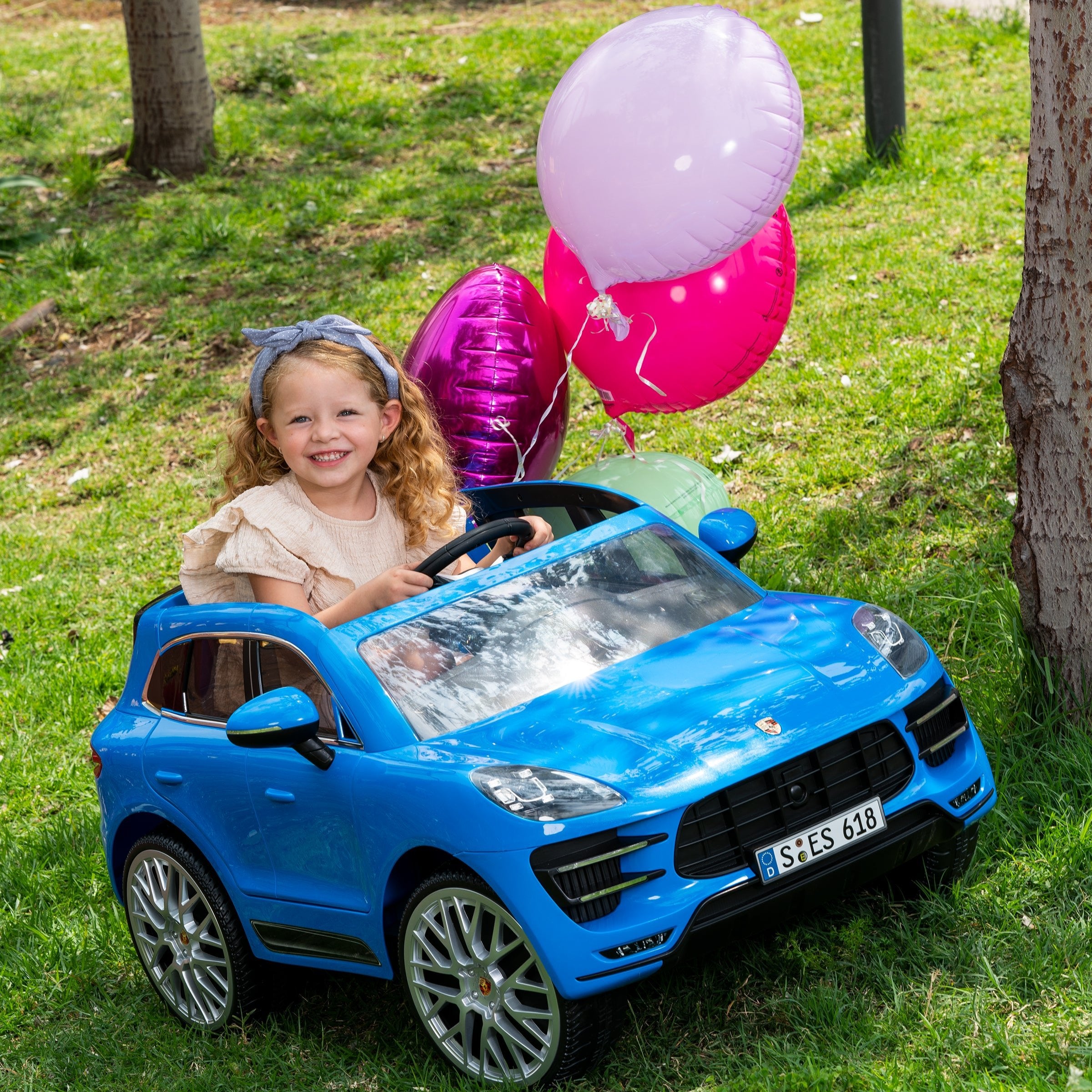 Porsche Macan 12 Volt Premium Car with Remote Control – Blue