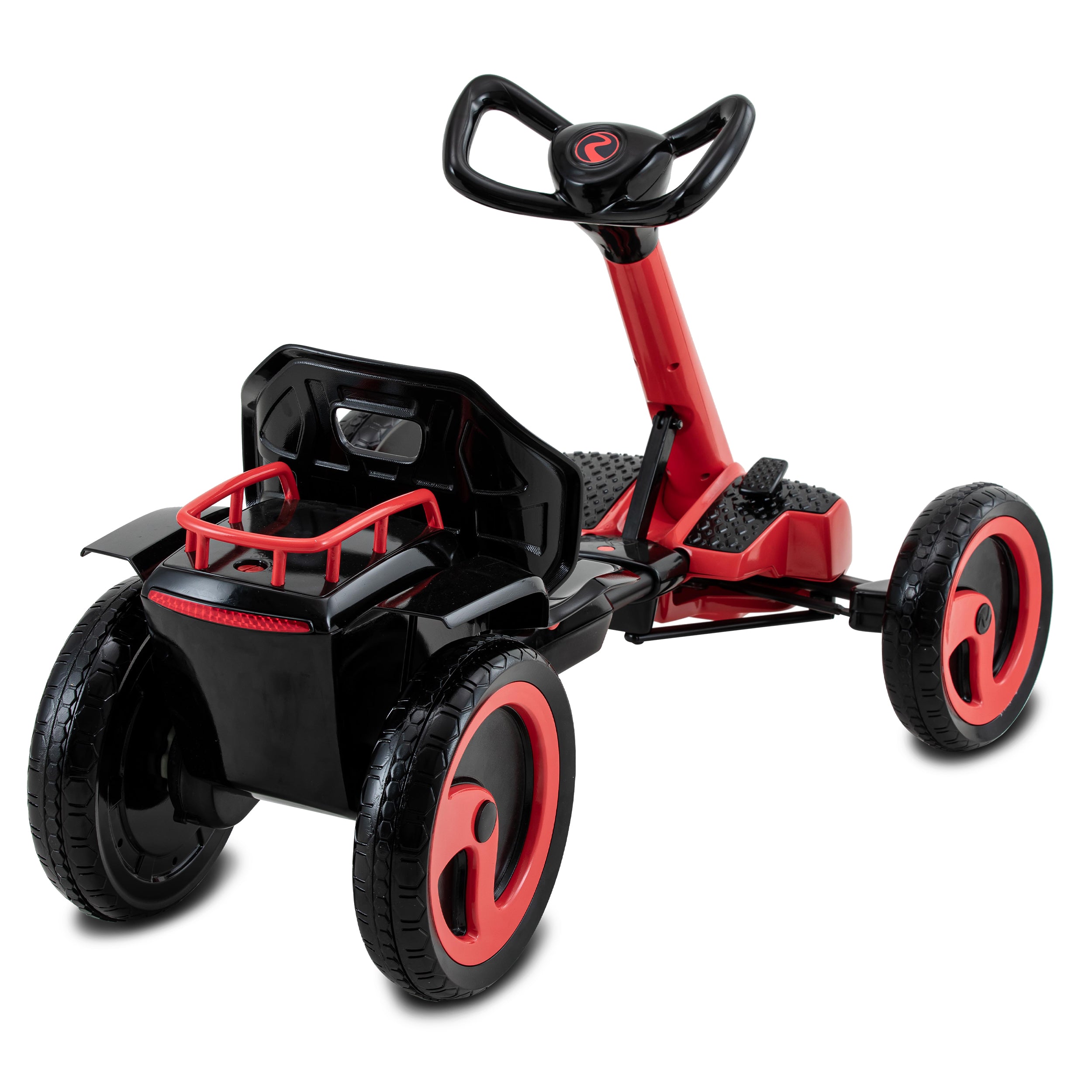 Flex Kart XL 12V Foldable Electric Go-Kart for Kids – Red & Black