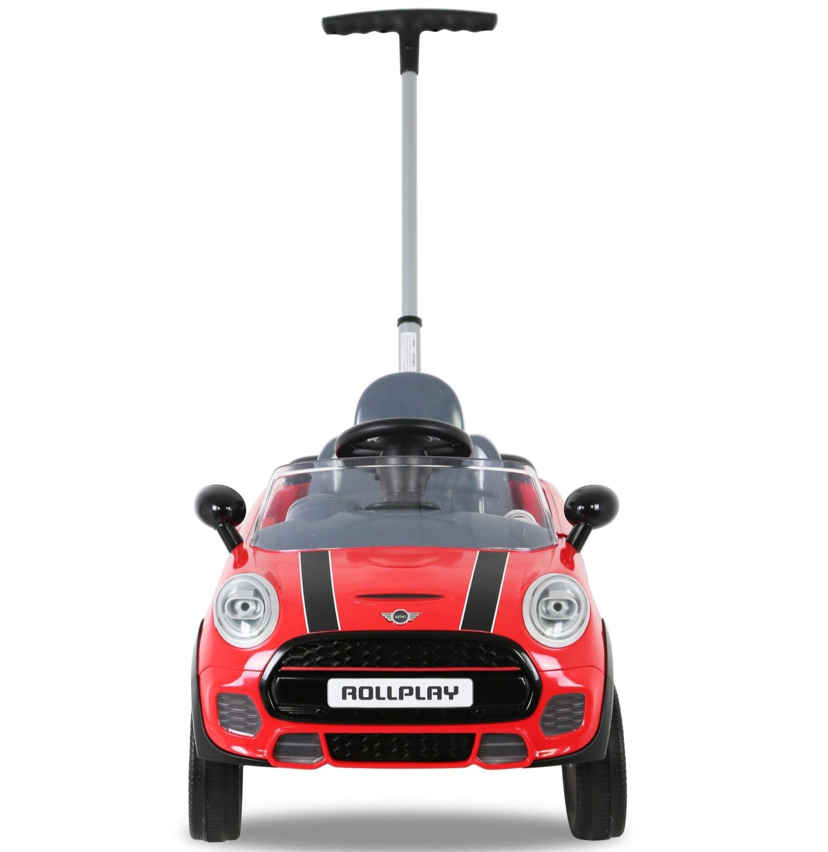 Mini Cooper Play Push Car with Parental Handle – Red
