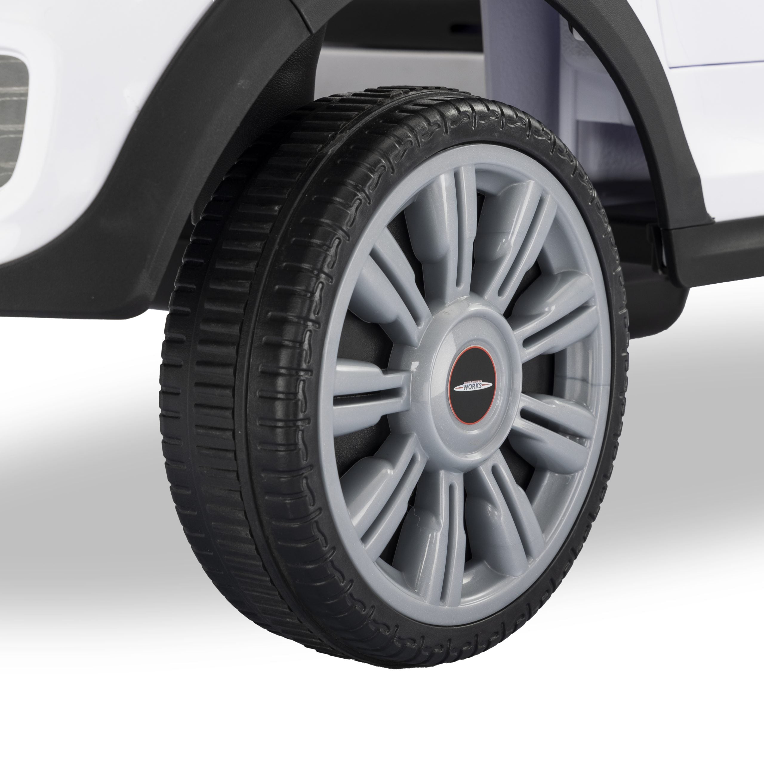 Mini Cooper Play Push Car with Parental Handle – White