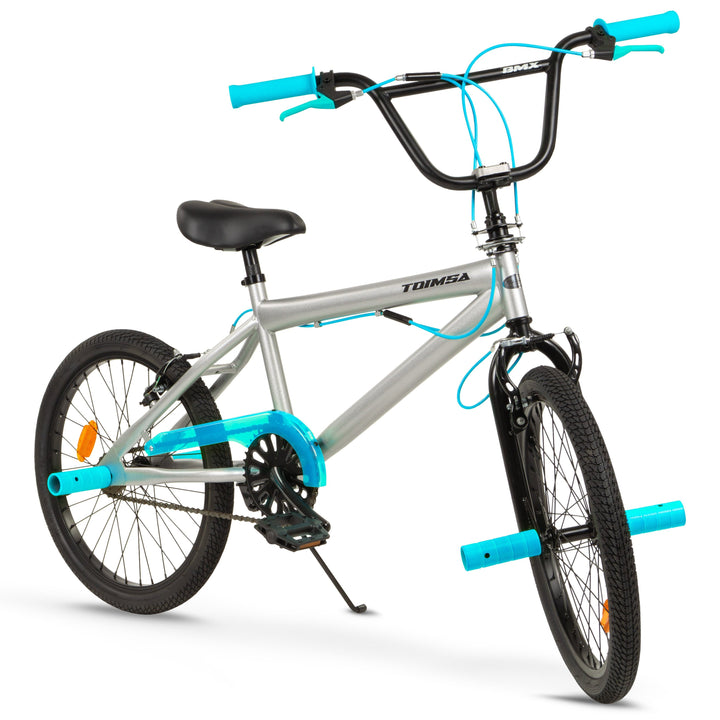 Toimsa 20" BMX Bicycle for Kids – Silver/Blue