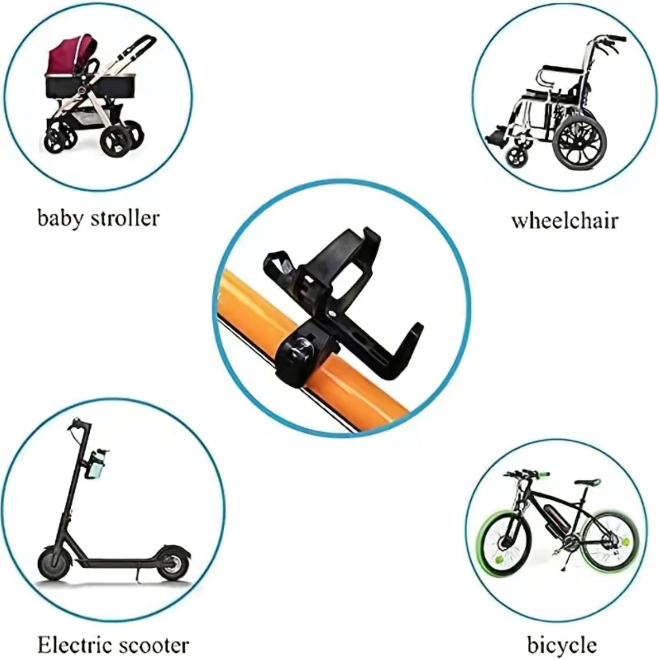 Bottle Holder for Scooter, Bike or Buggy