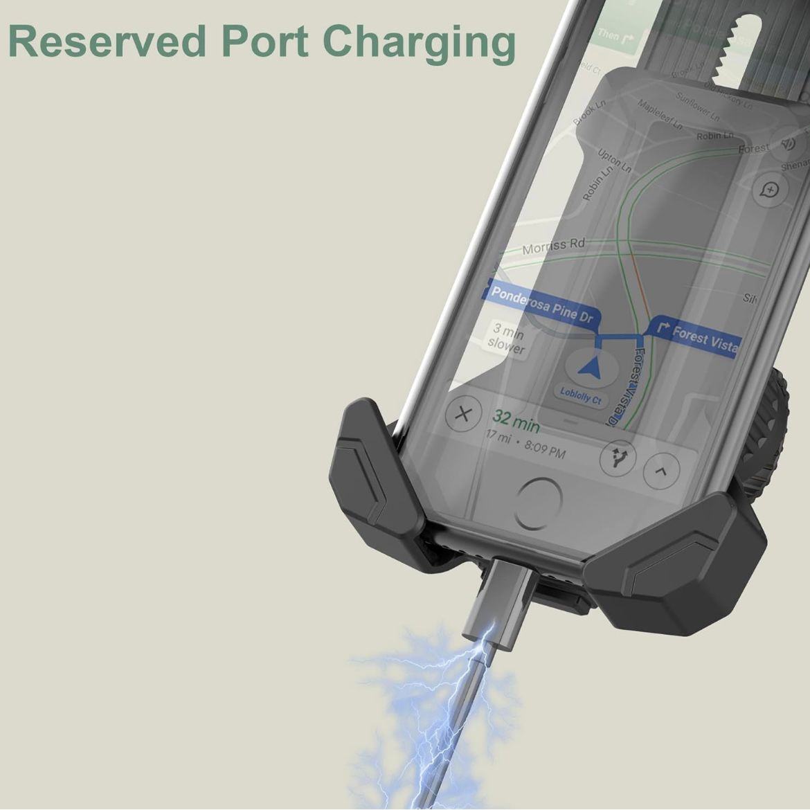 Lockable Bicycle Phone Holder