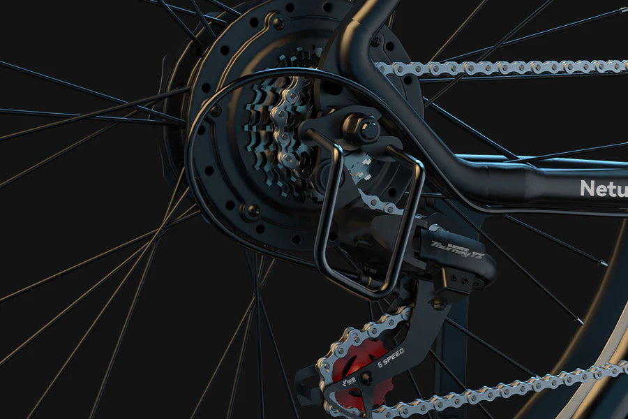 Eskute Polluno PLUS Electric City Bike in Black