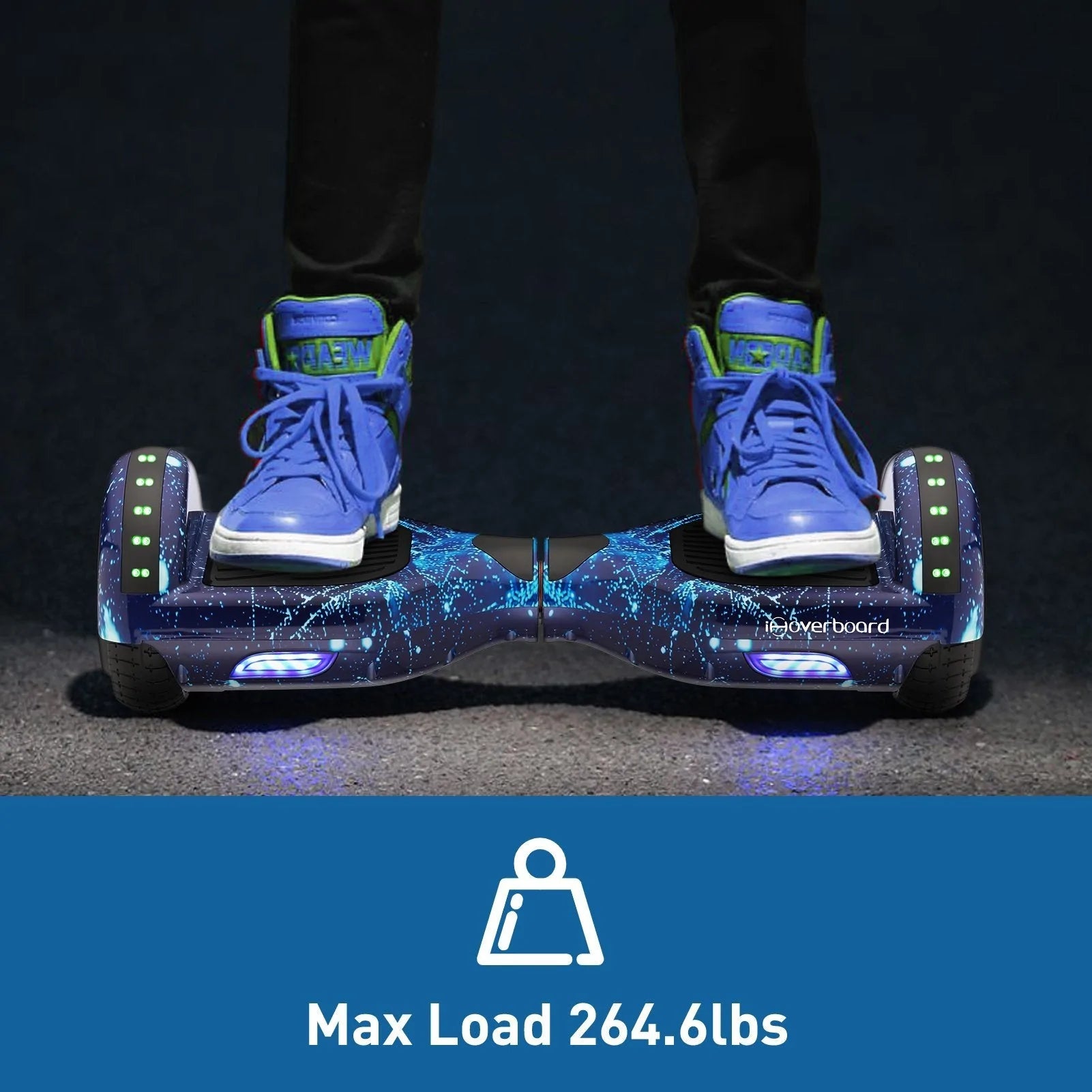 Blue Galaxy 6.5″ Hoverboard with LED Disco Lights and Bluetooth Speaker