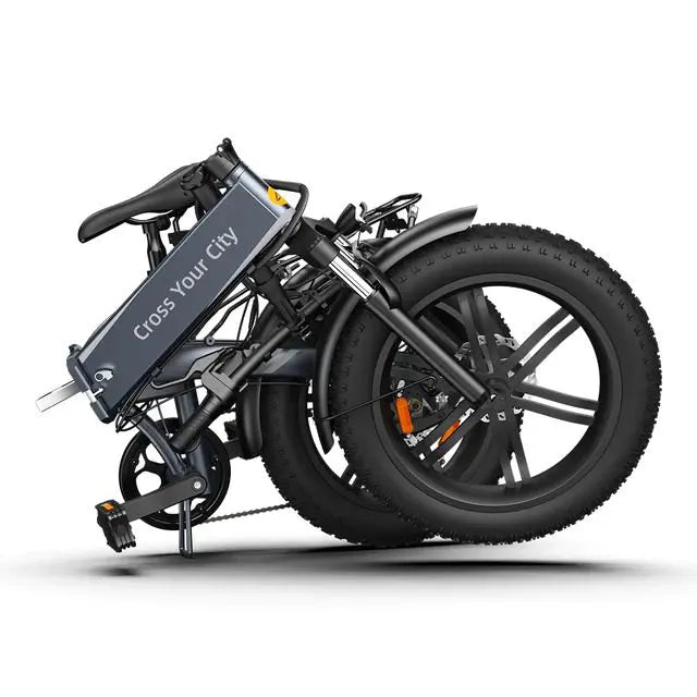 ADO A20F XE Fat Tyre Folding Electric Bike – Grey – Wheelie World ADO A20F XE Fat Tyre Folding Electric Bike – Grey – Wheelie World