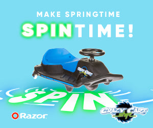 Crazy Cart Shift 12V Electric Go-Kart – Blue/Black