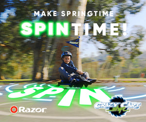 Crazy Cart Shift 12V Electric Go-Kart – Blue/Black