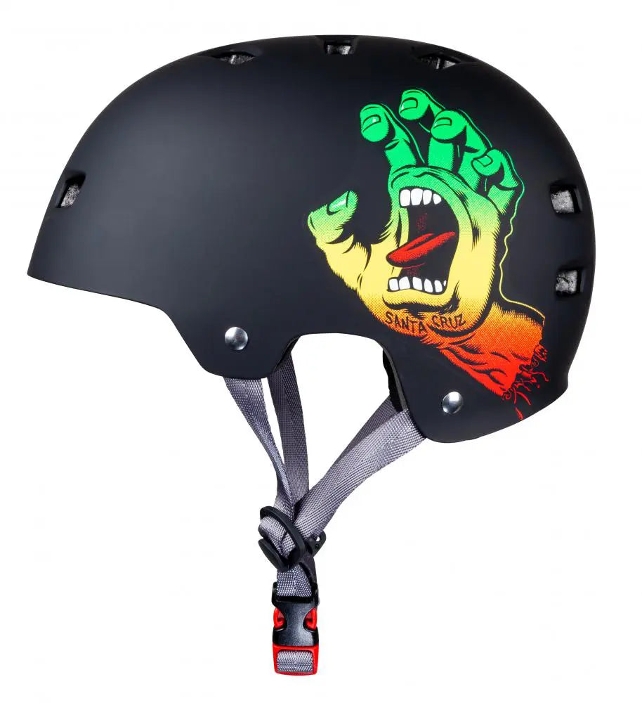 Bullet x Santa Cruz Helmet Featuring the Iconic Screaming Hand Logo by Skate Art Legend Jim Phillips