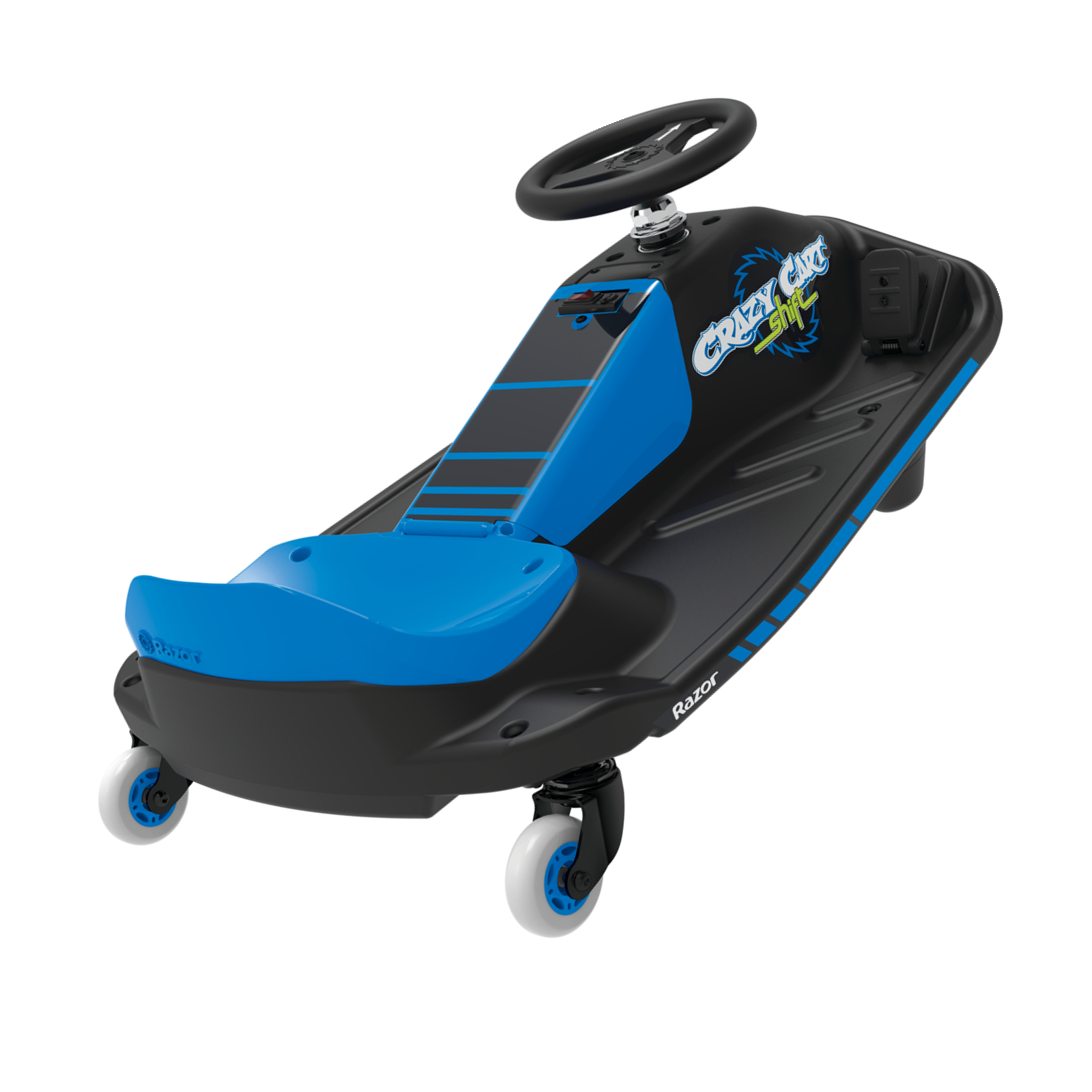 Crazy Cart Shift 12V Electric Go-Kart – Blue/Black