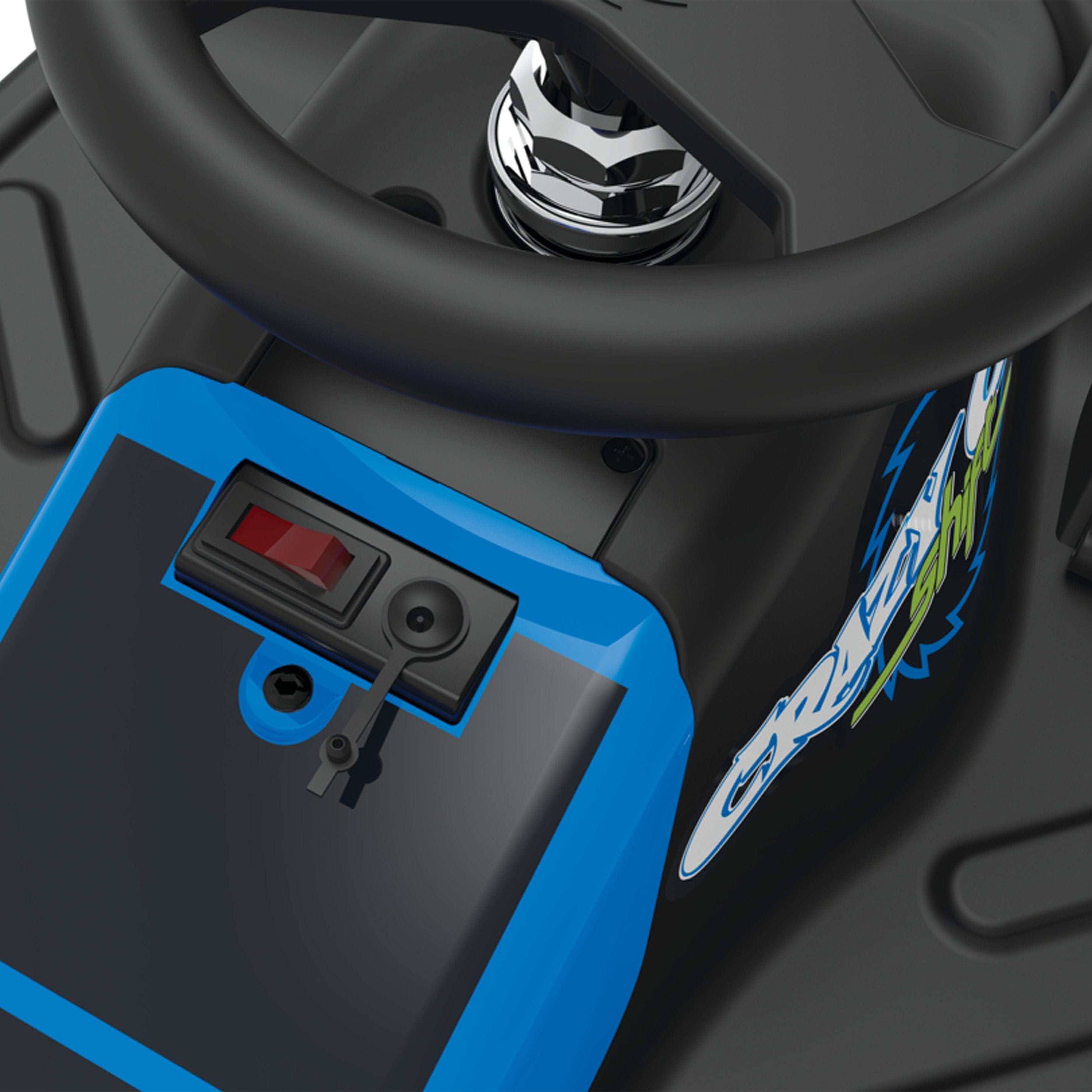 Crazy Cart Shift 12V Electric Go-Kart – Blue/Black