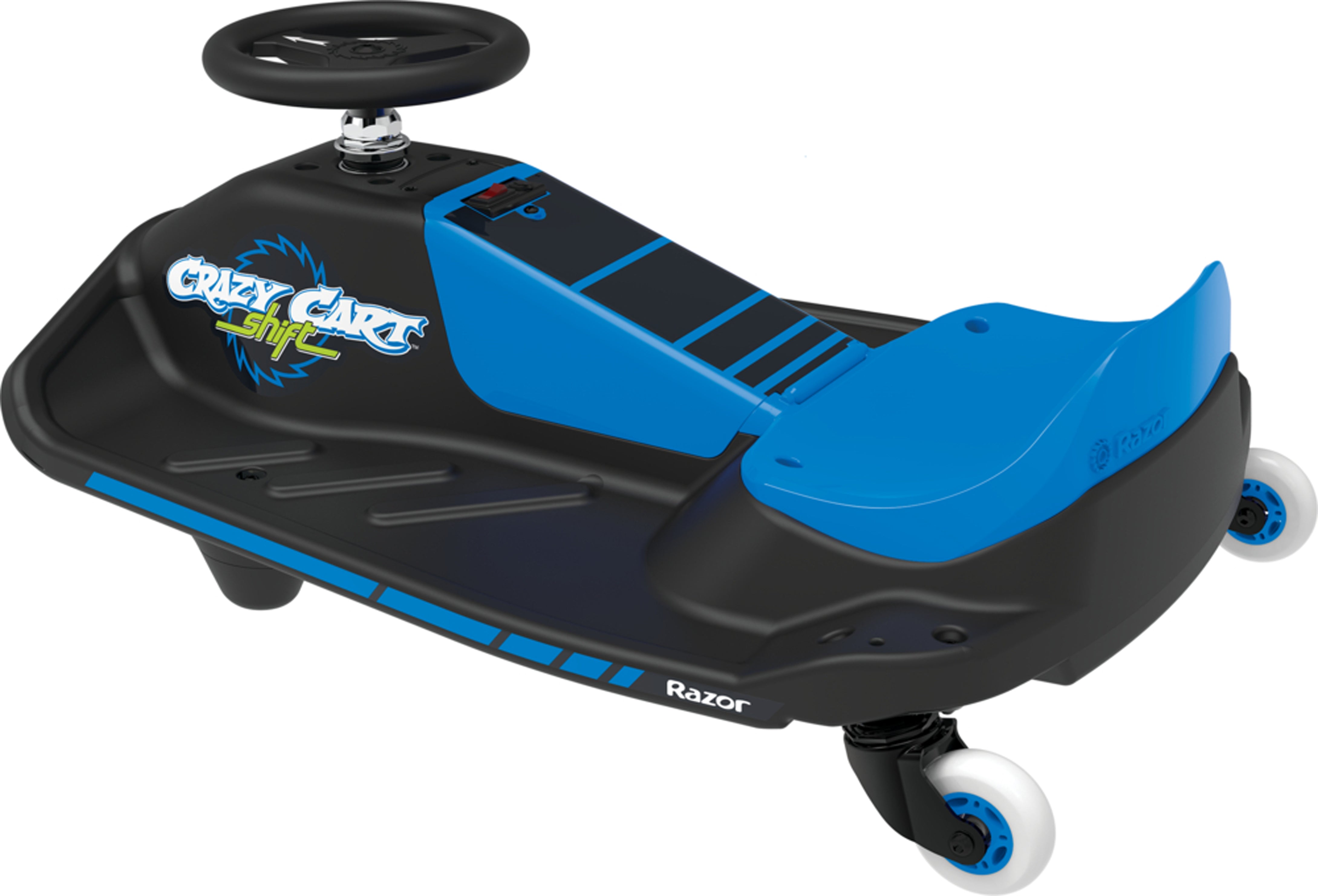 Crazy Cart Shift 12V Electric Go-Kart – Blue/Black