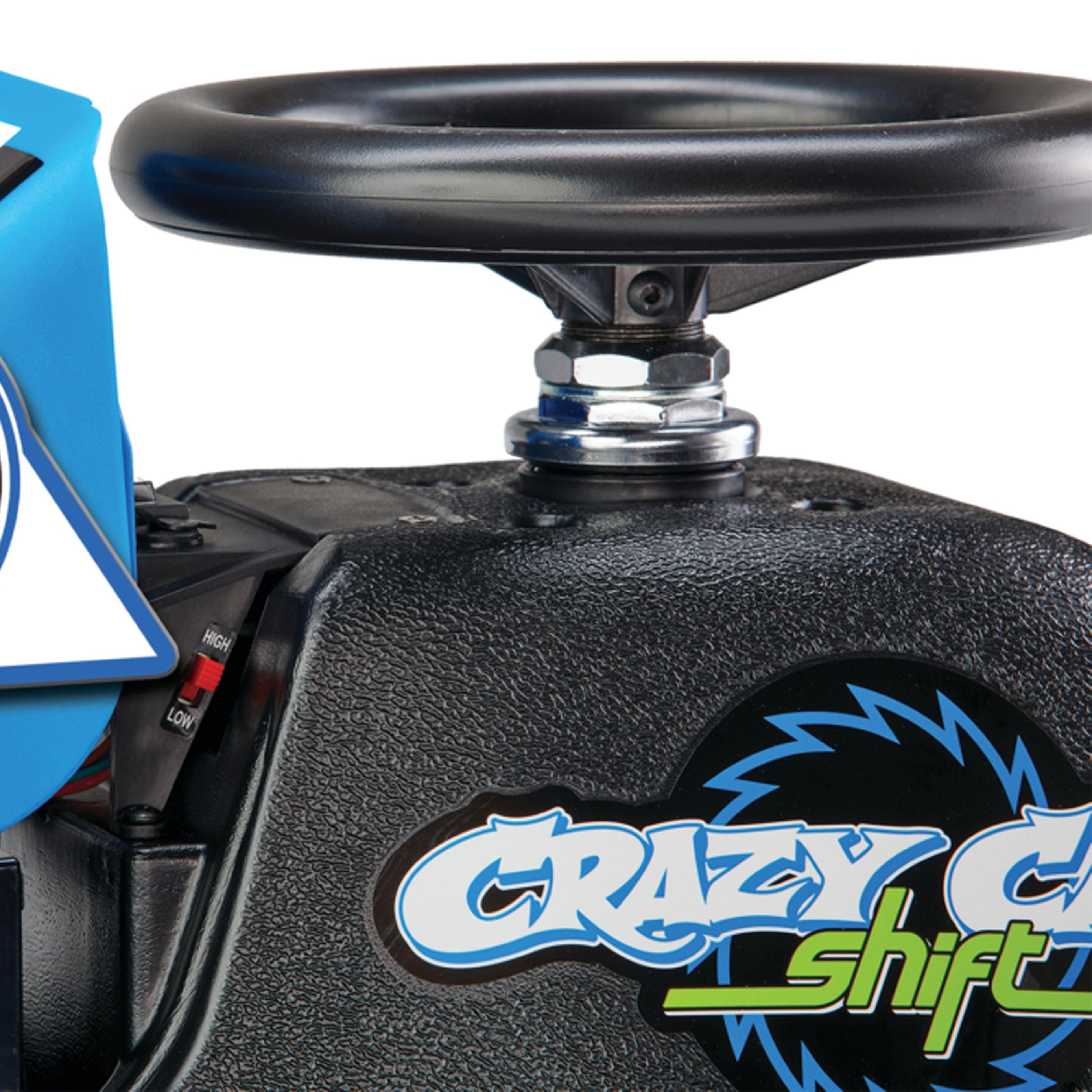Crazy Cart Shift 12V Electric Go-Kart – Blue/Black