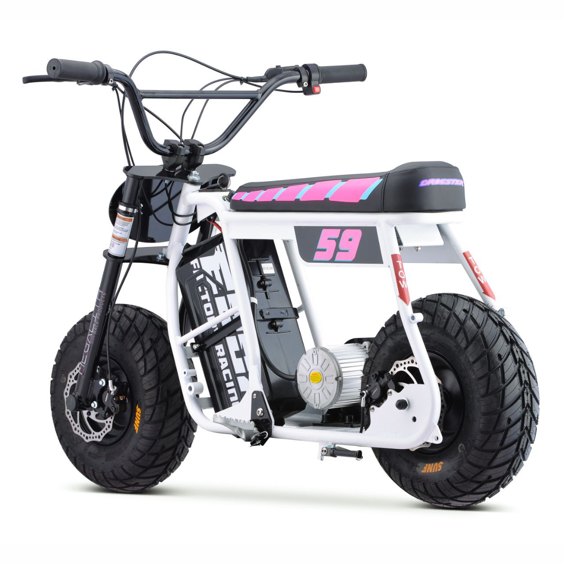 Dragster Electric Bike - White
