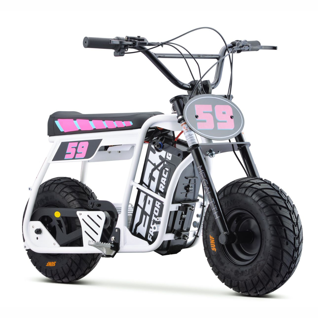Dragster Electric Bike - White