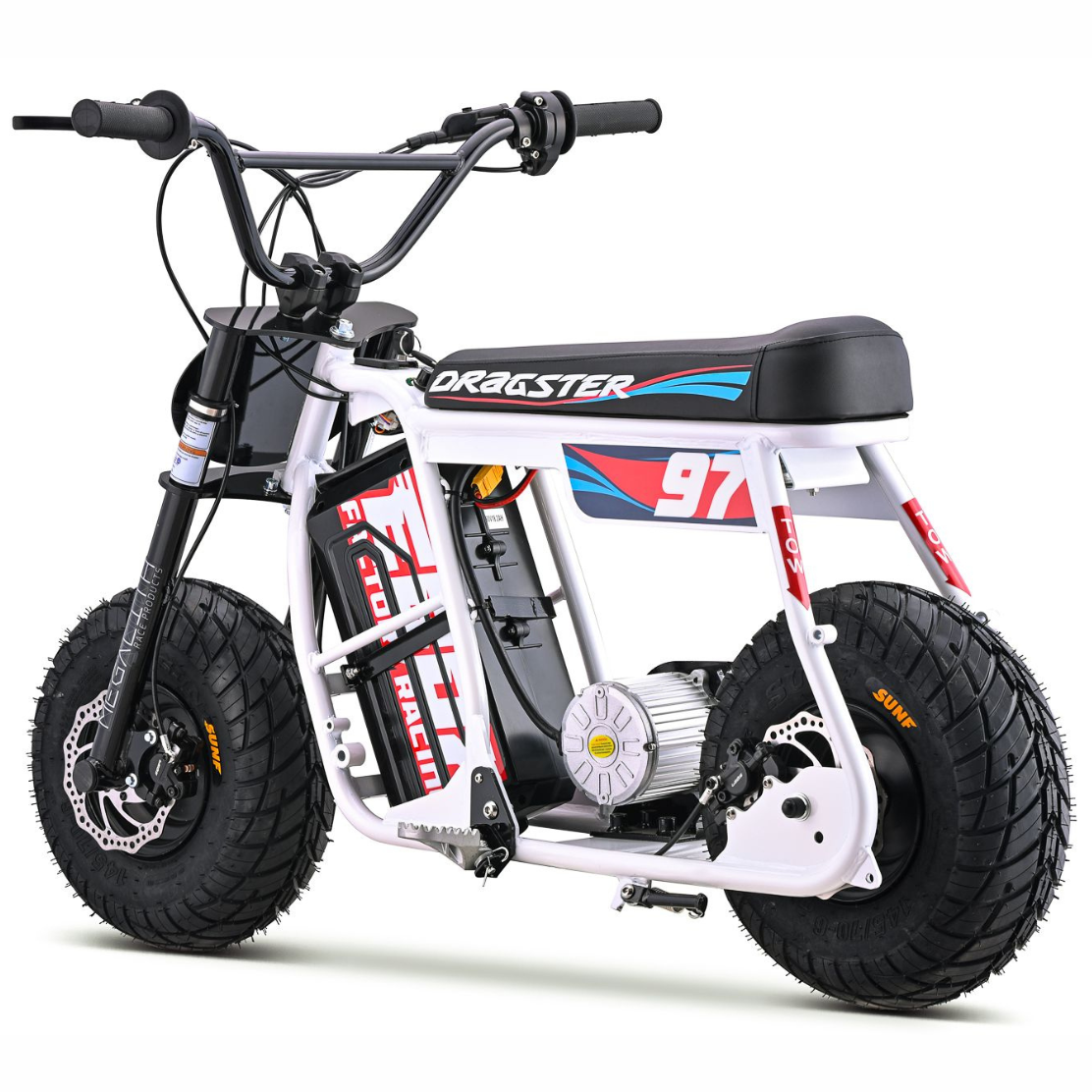 Dragster Electric Bike - White SM