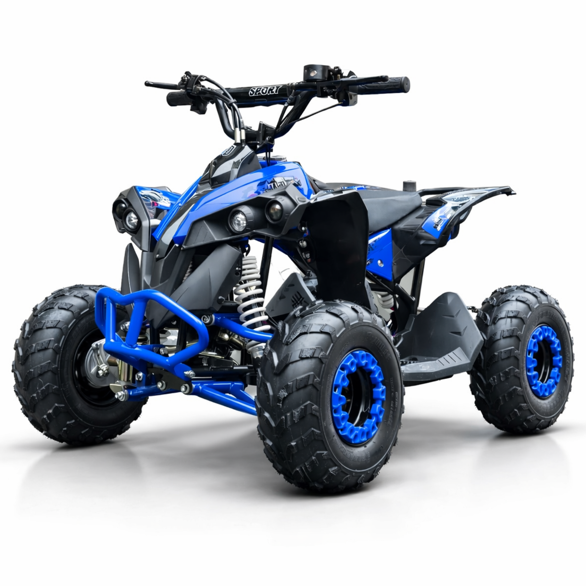 Mega 1200W Kids Electric Quad Bike 48V - Blue – Wheelie World