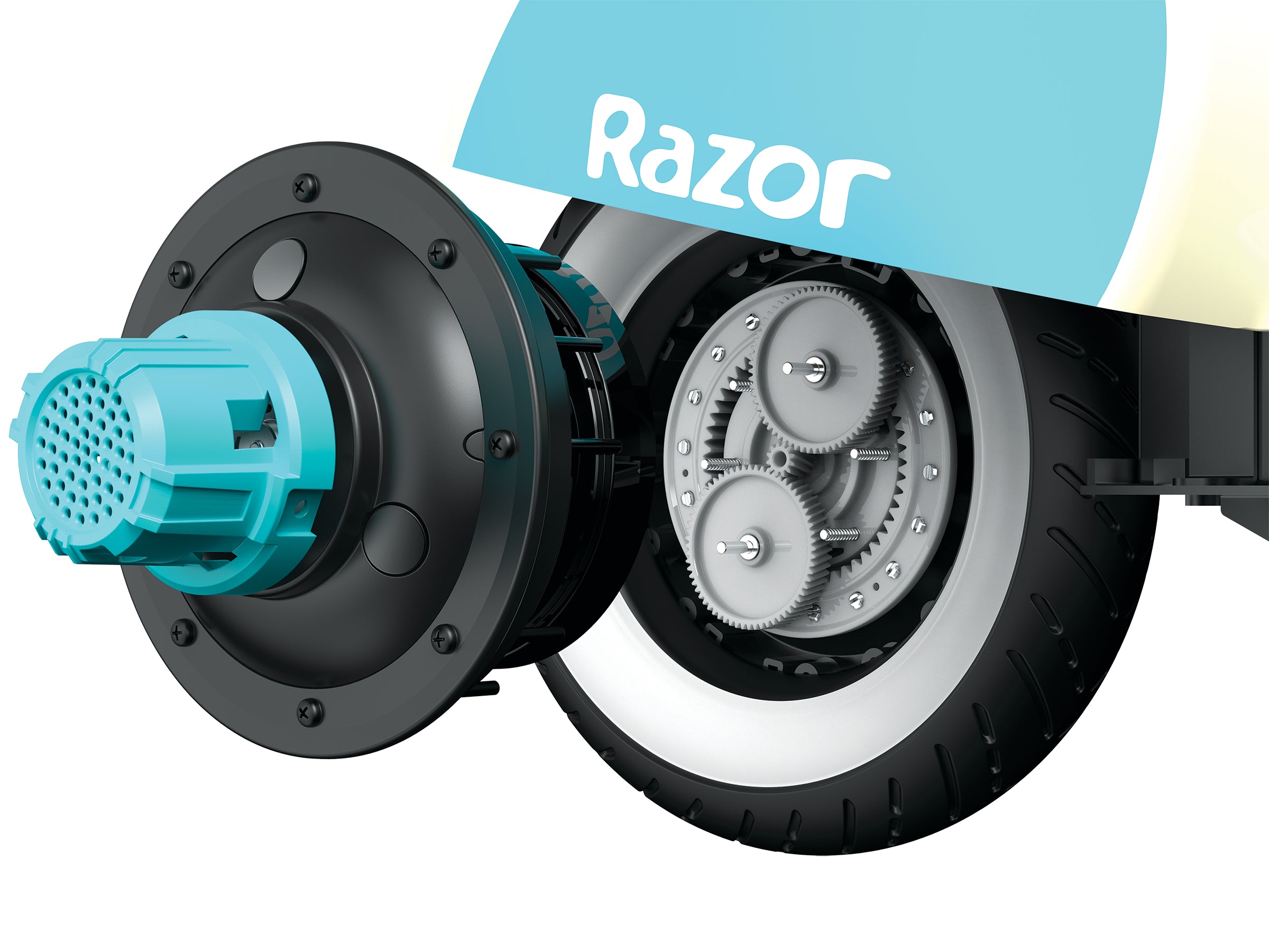 Pocket Mod Petite 12V Electric Scooter Bike– Blue