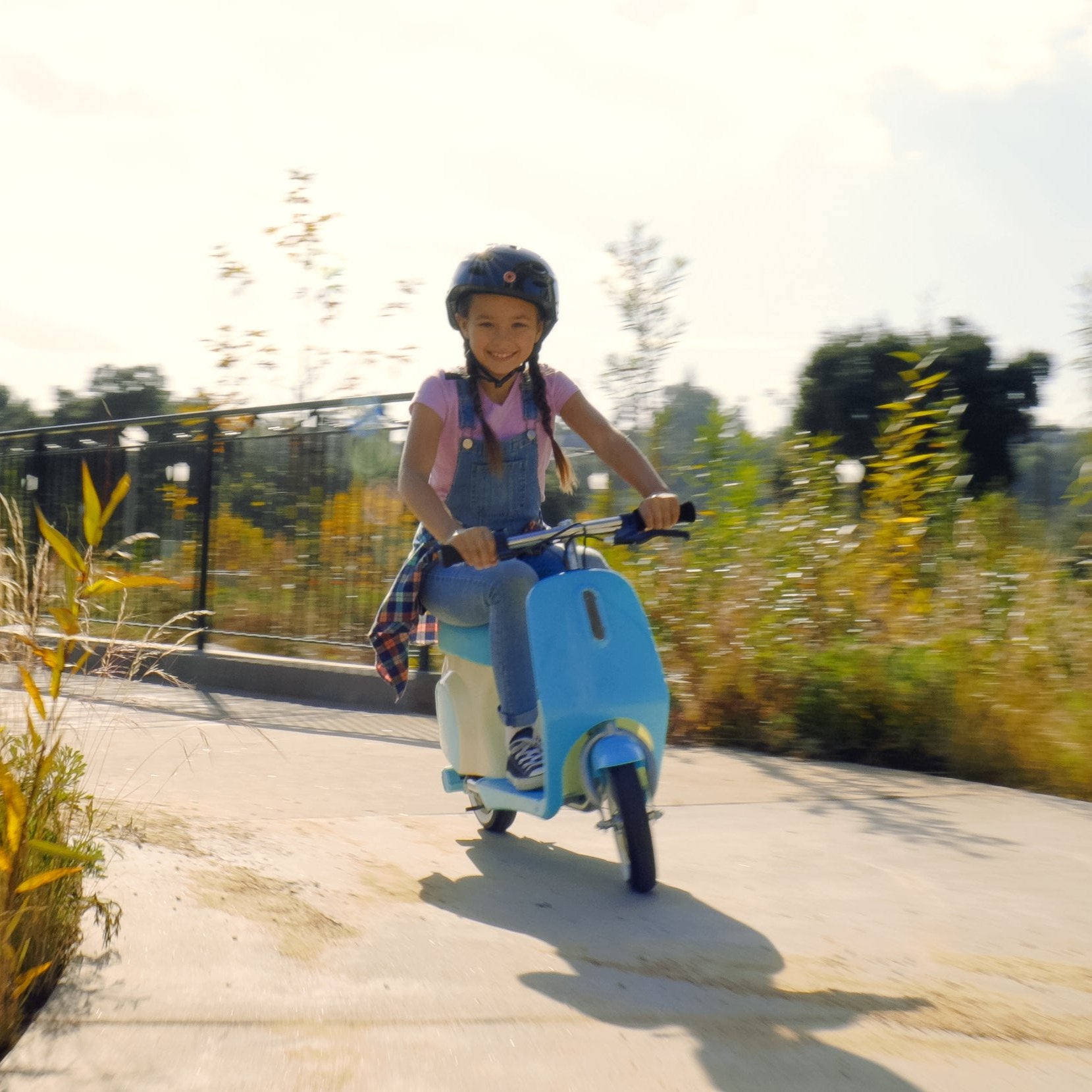 Pocket Mod Petite 12V Electric Scooter Bike– Blue