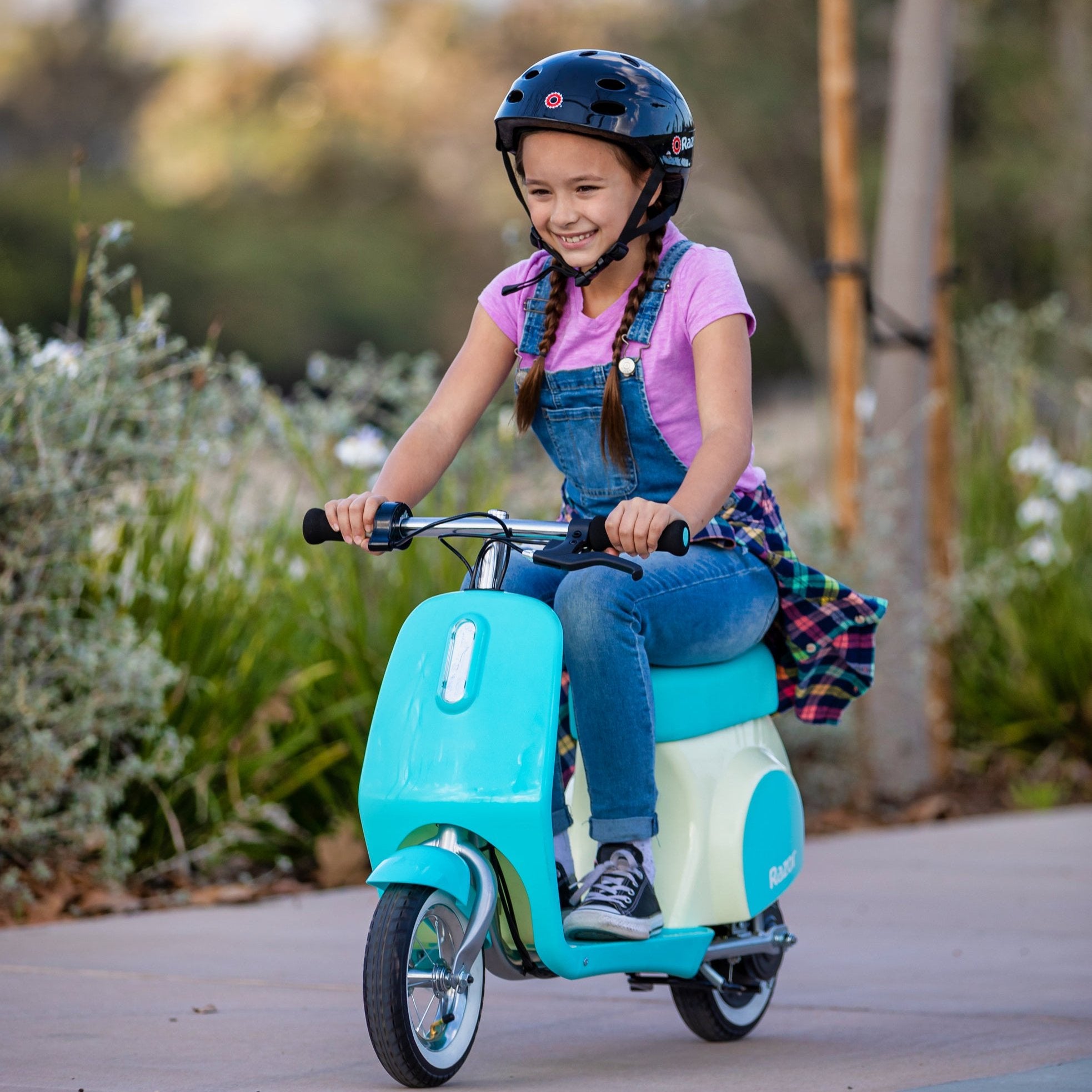 Pocket Mod Petite 12V Electric Scooter Bike– Blue