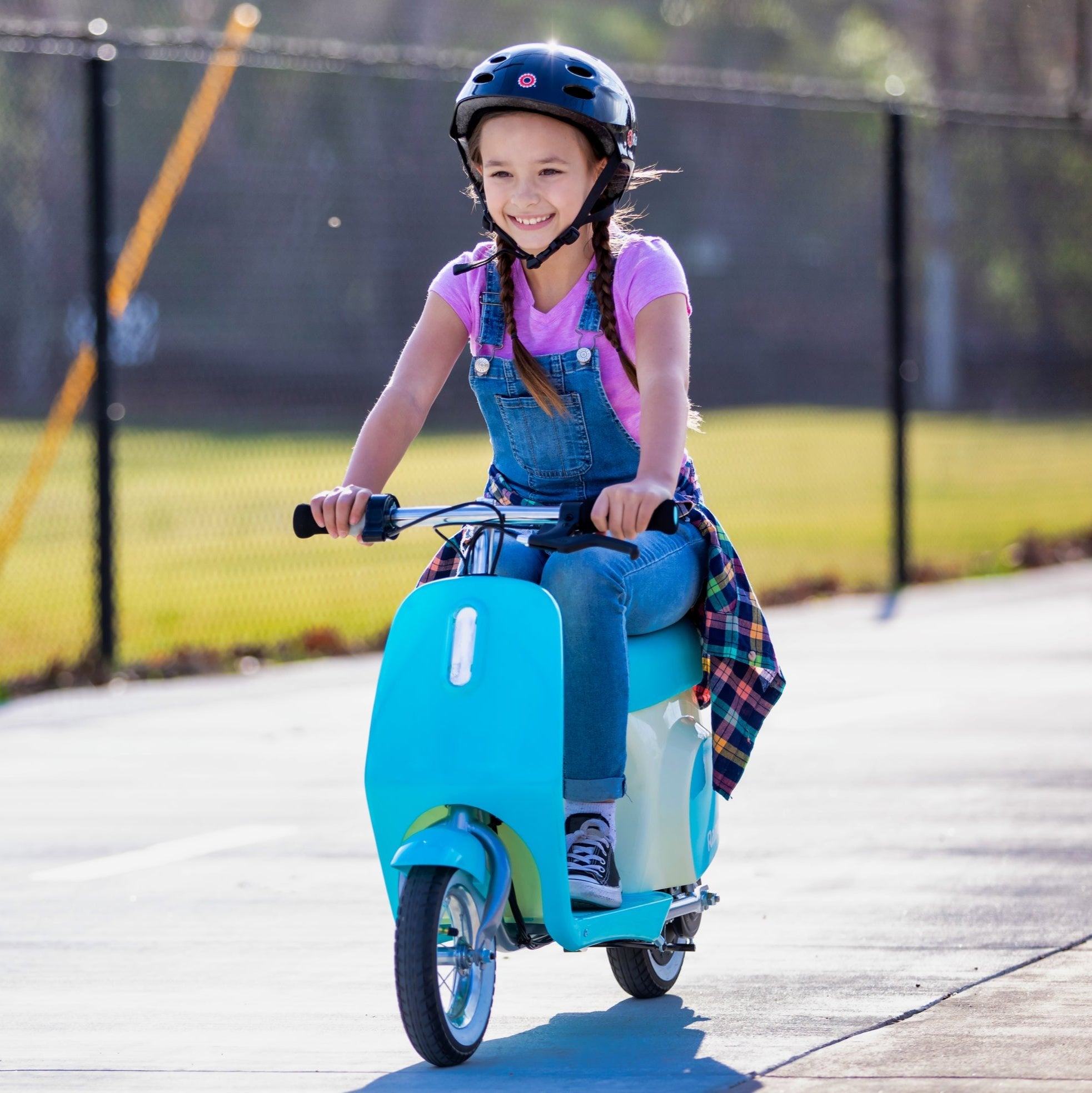 Pocket Mod Petite 12V Electric Scooter Bike– Blue