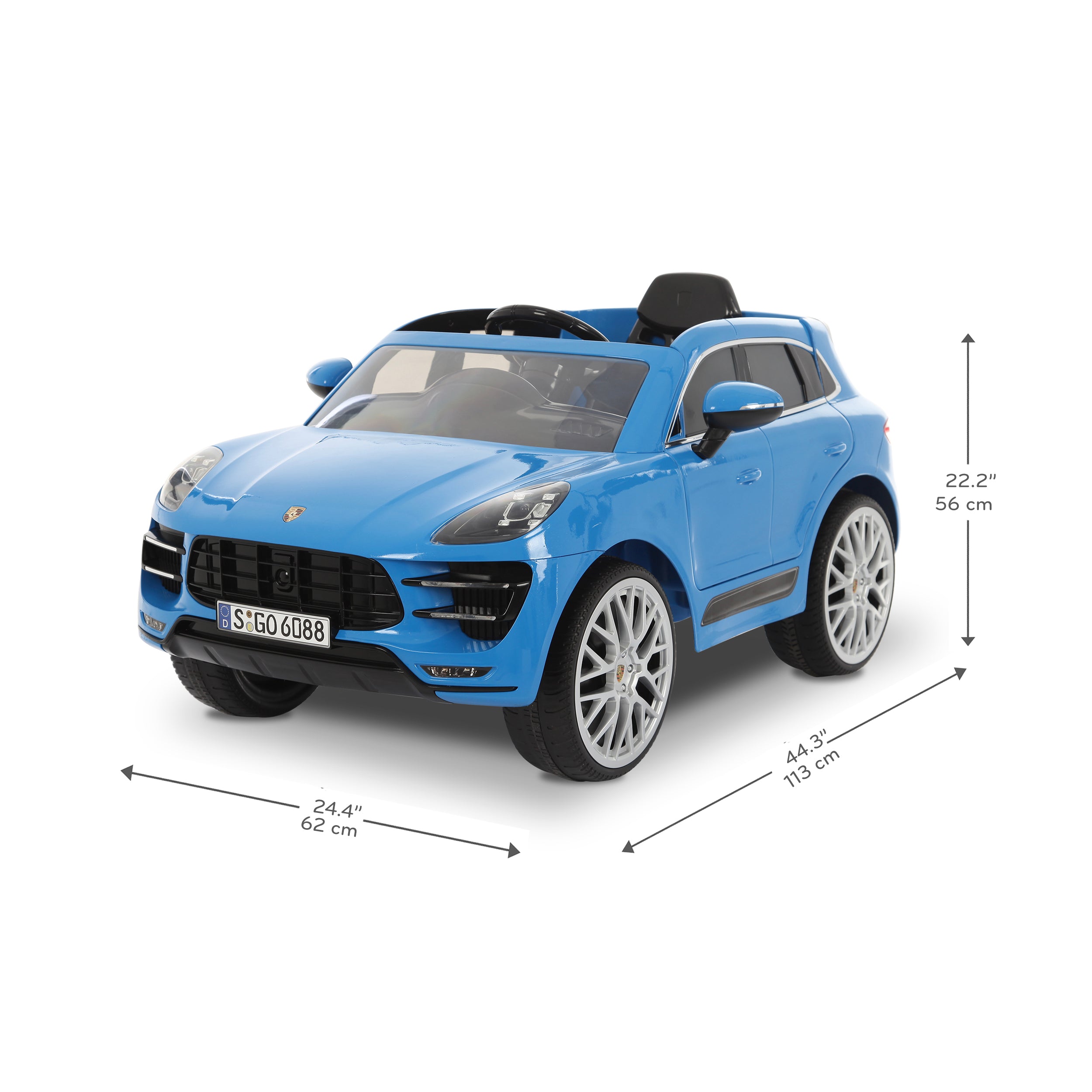 Porsche Macan 12 Volt Premium Car with Remote Control – Blue