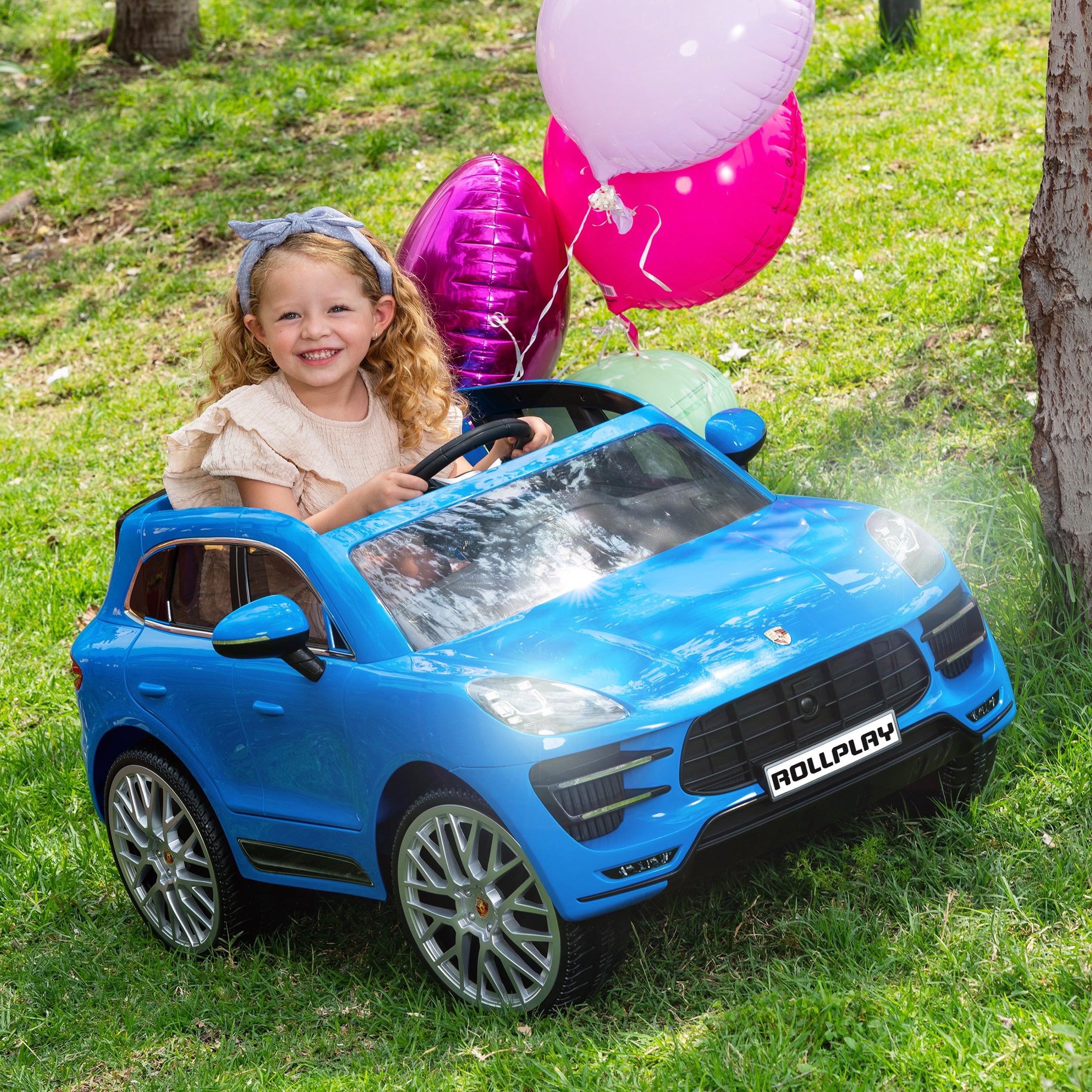Porsche Macan 12 Volt Premium Car with Remote Control – Blue