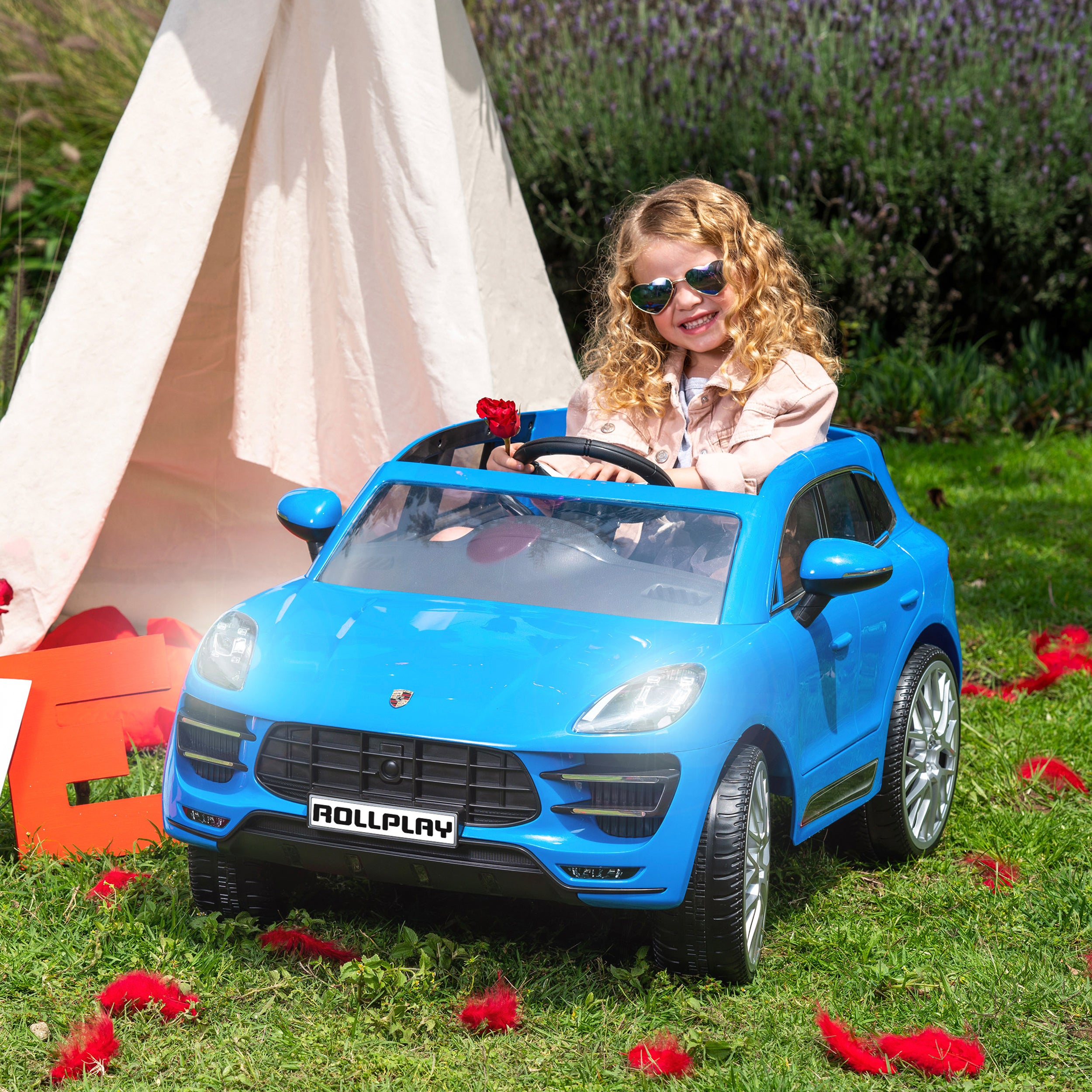 Porsche Macan 12 Volt Premium Car with Remote Control – Blue