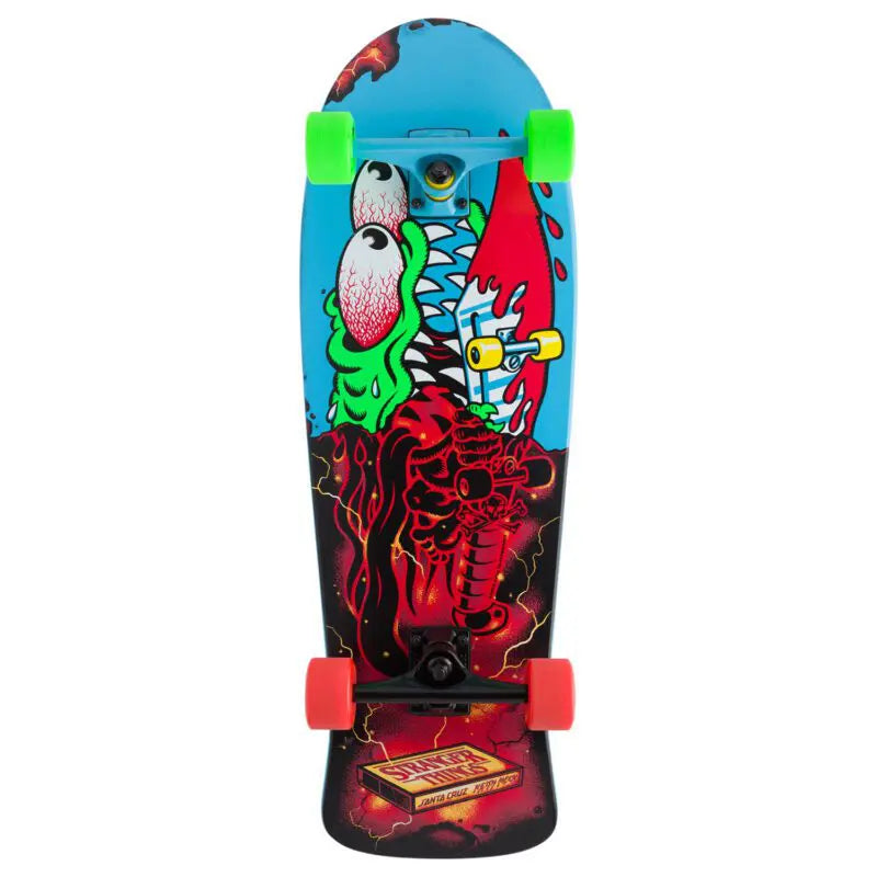 Santa Cruz Stranger Things Meek Slasher Shaped Cruiser Skateboard