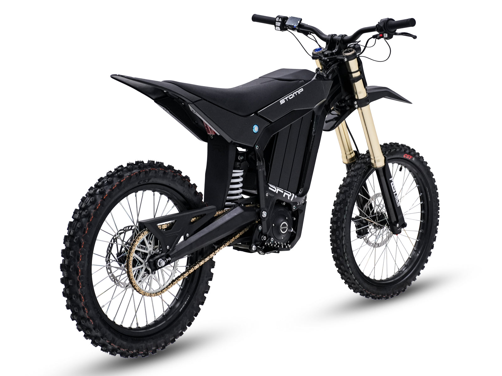 Stomp-Rerode SFR1+ Black Electric MotorBike – Coming Soon