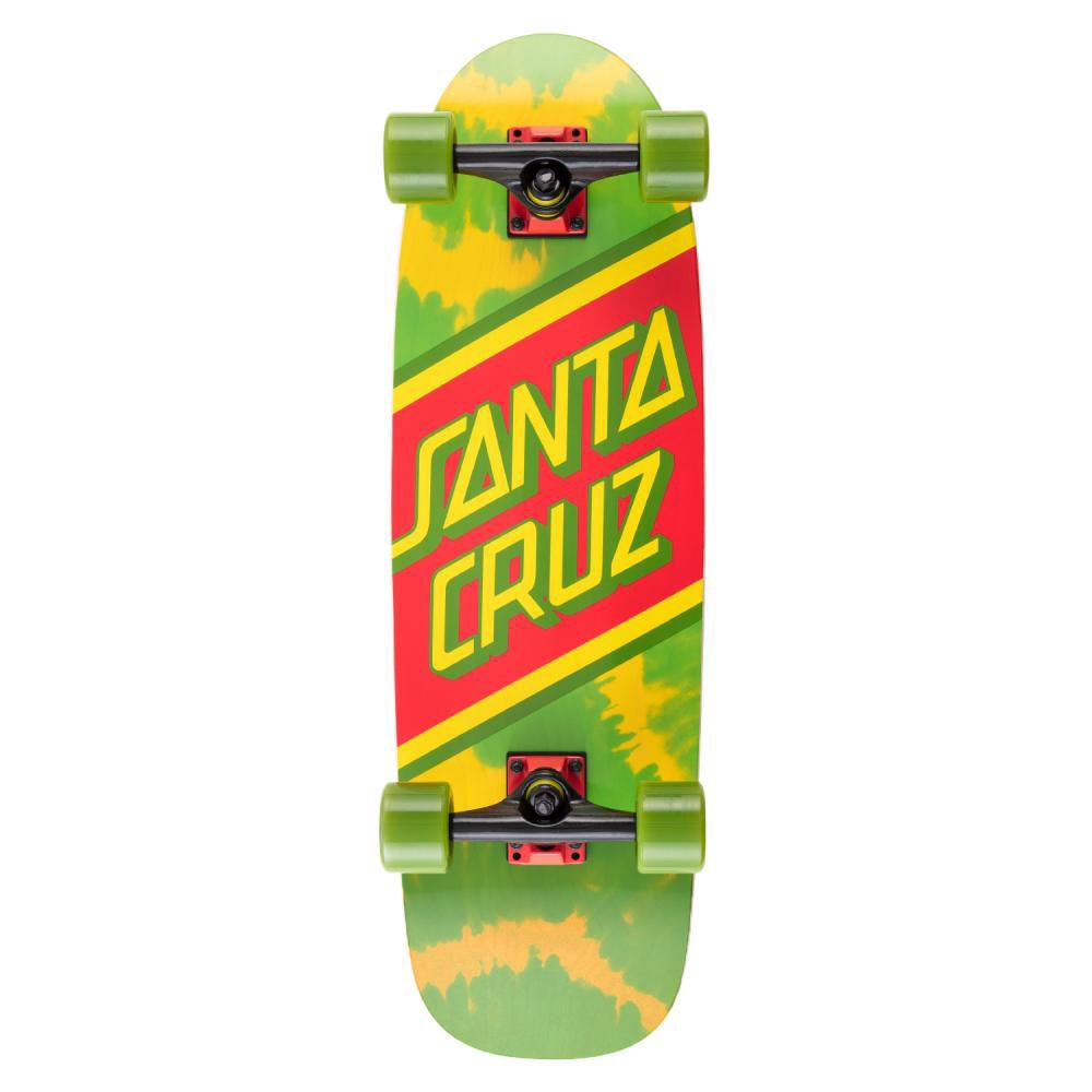 Santa Cruzer Complete Rasta Tie Dye Street Skateboard