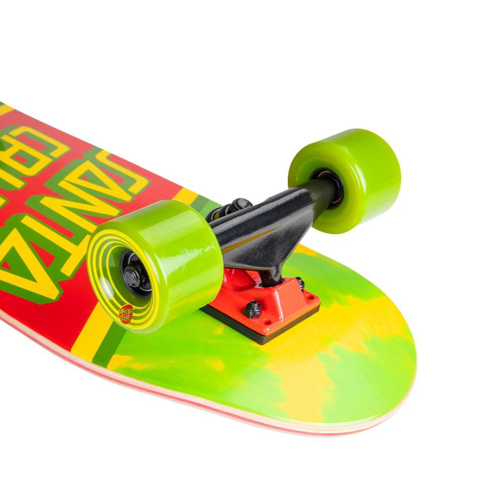 Santa Cruzer Complete Rasta Tie Dye Street Skateboard