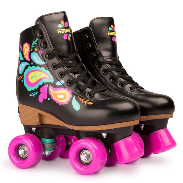 Black carnival adjustable Roller Skates