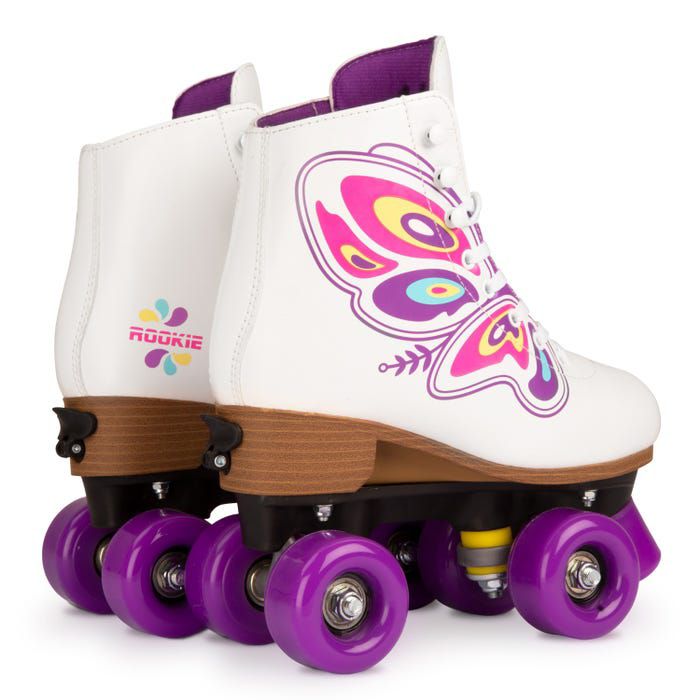 Butterfly white adjustable Roller Skate