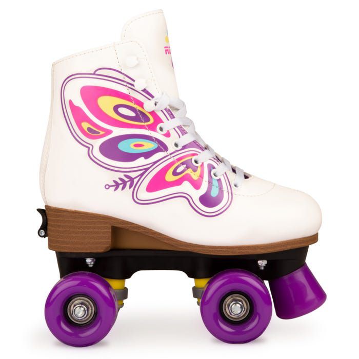 Butterfly white adjustable Roller Skate