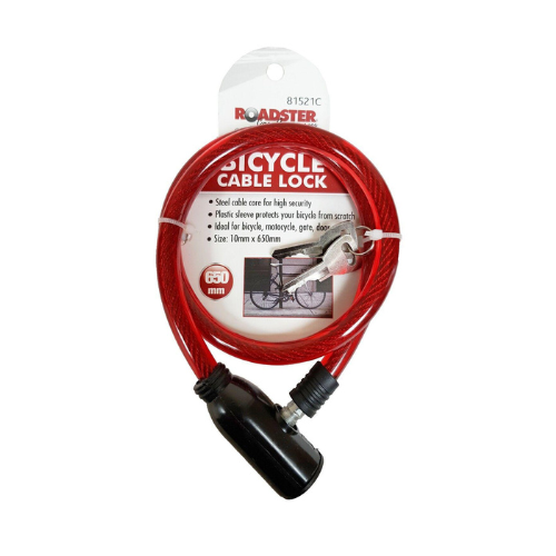 Roadster Bicycle Cable Lock 10mm x 650mm