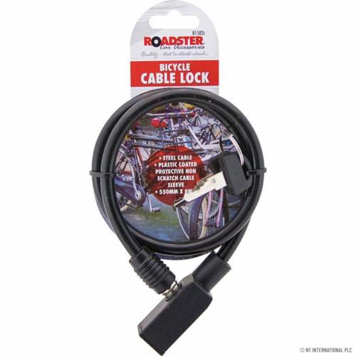 Roadster Bicycle Cable Lock 550mm x 8mm