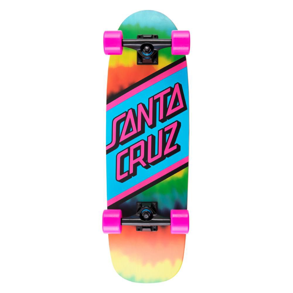 Santa Cruzer Complete Rainbow Tie Dye Street Skateboard