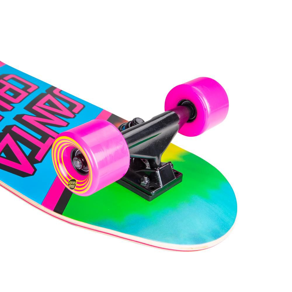 Santa Cruzer Complete Rainbow Tie Dye Street Skateboard