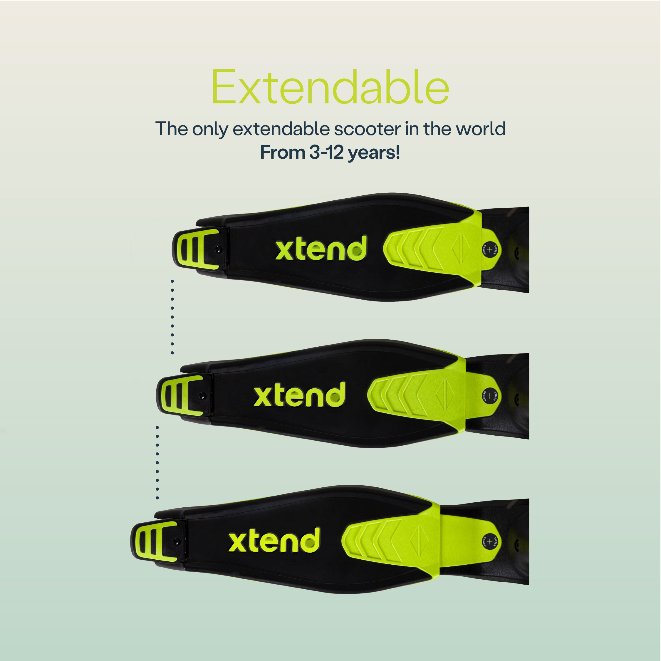 smarTrike Xtend 3 Stage Adjustable Kids' Scooter – Green