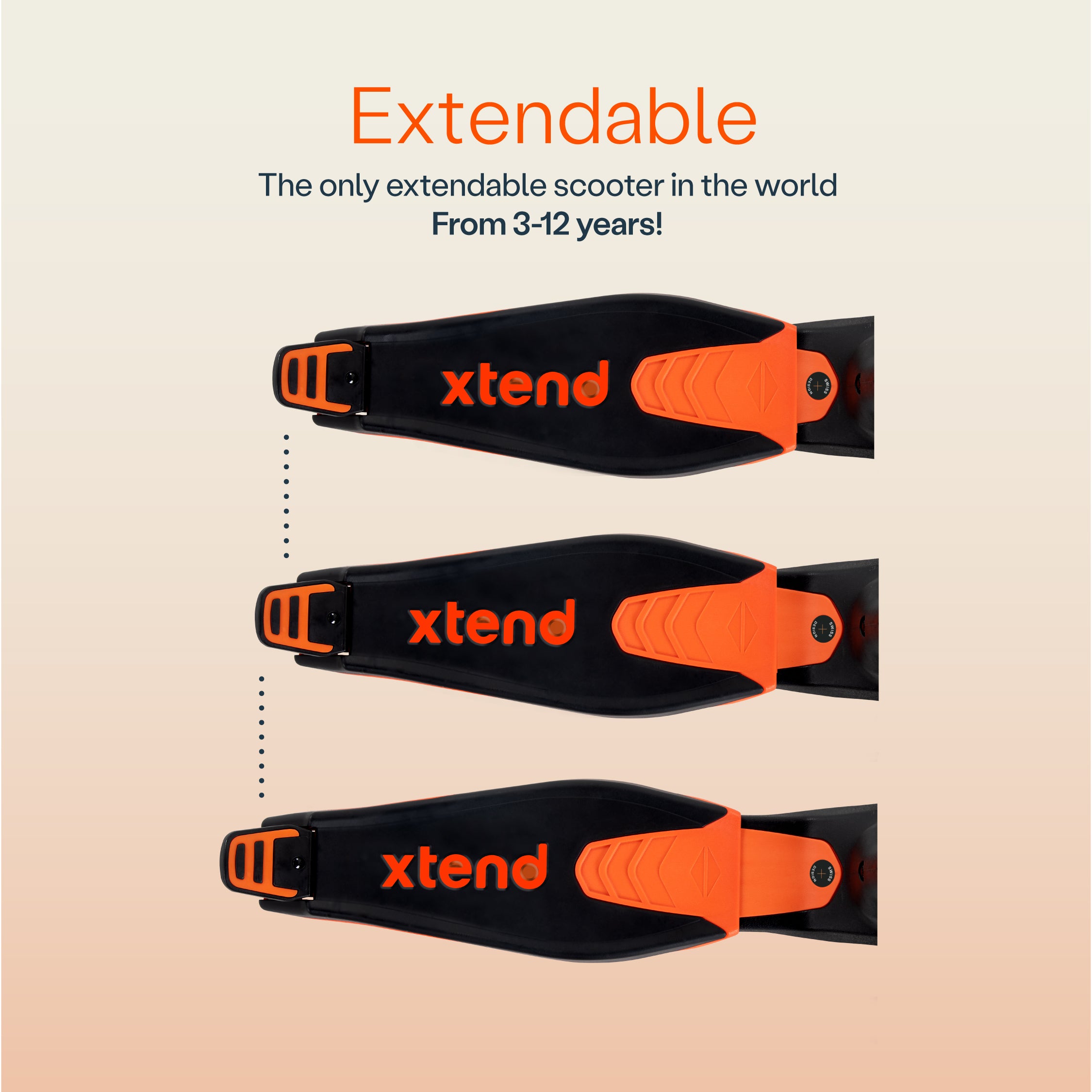 smarTrike Xtend 3 Stage Adjustable Kids' Scooter – Orange