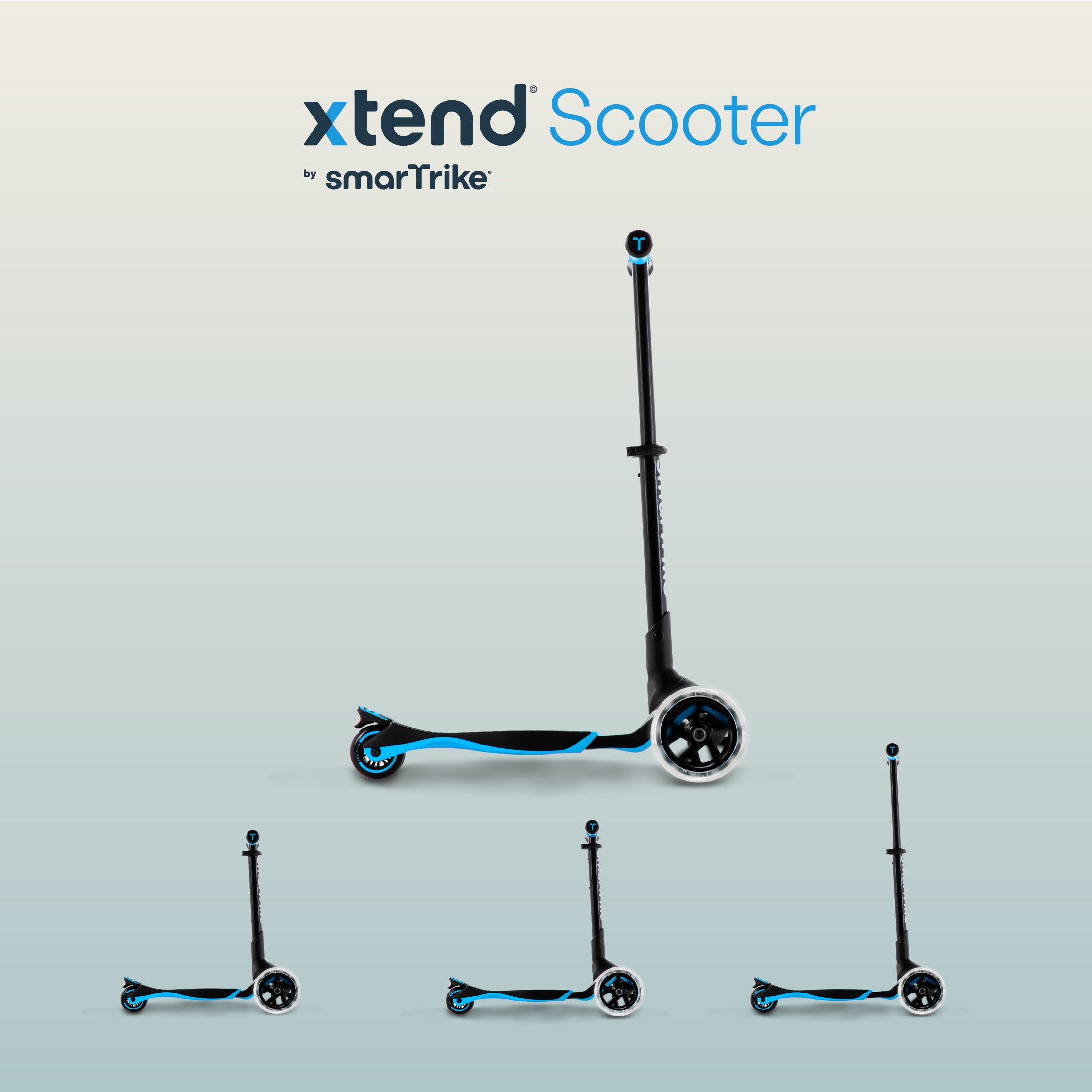 smarTrike Xtend 3 Stage Adjustable Kids' Scooter – Blue