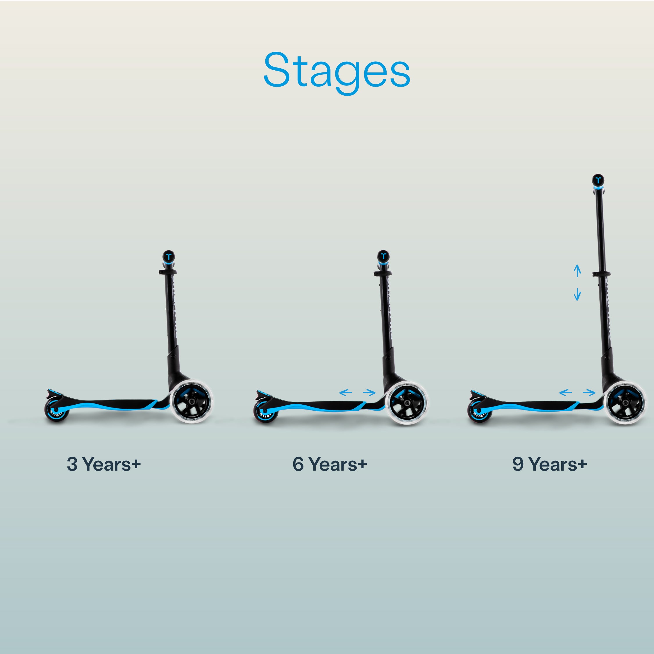 smarTrike Xtend 3 Stage Adjustable Kids' Scooter – Blue