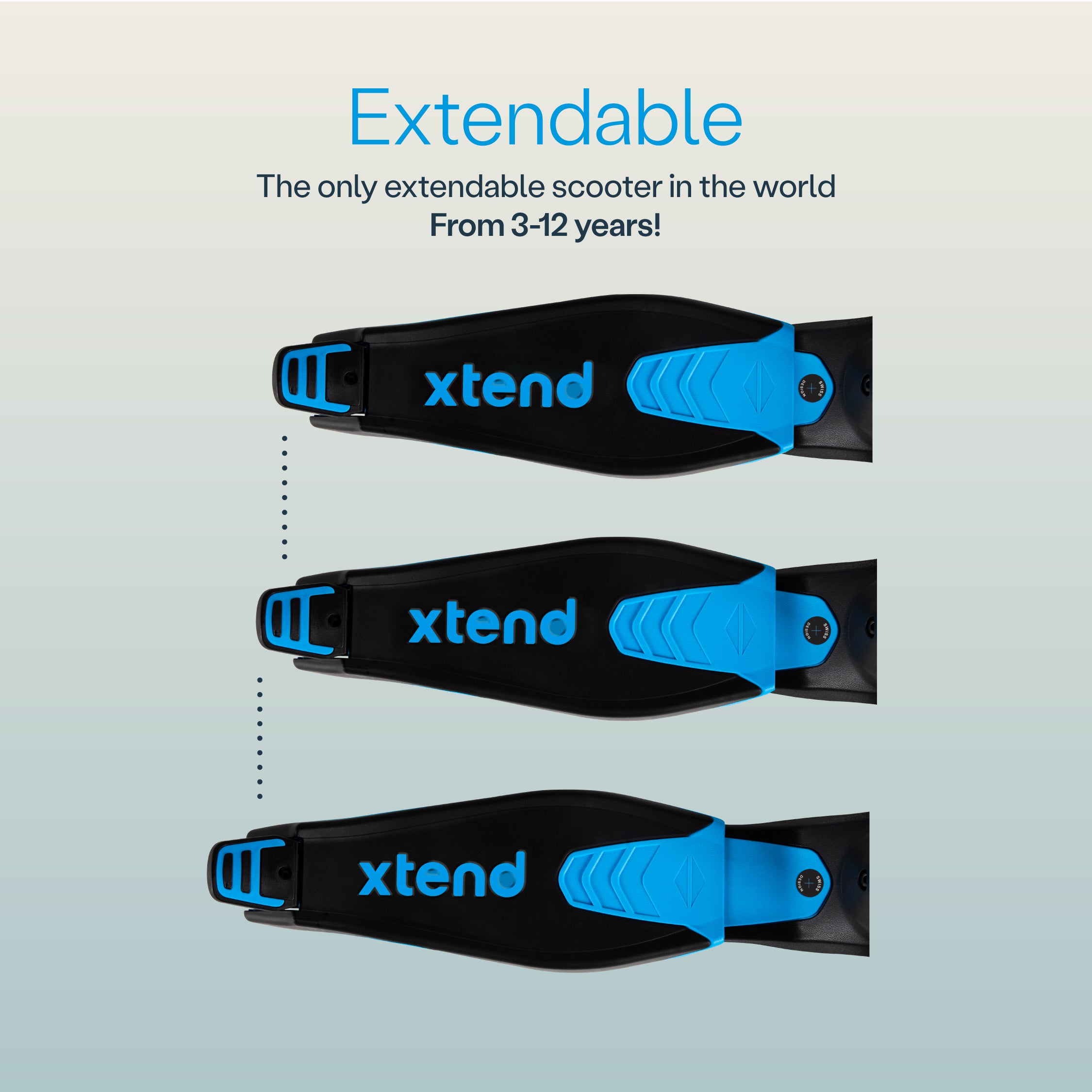 smarTrike Xtend 3 Stage Adjustable Kids' Scooter – Blue