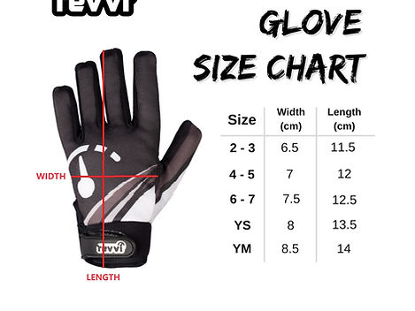 Revvi Kids Long Finger Tech Bike Gloves