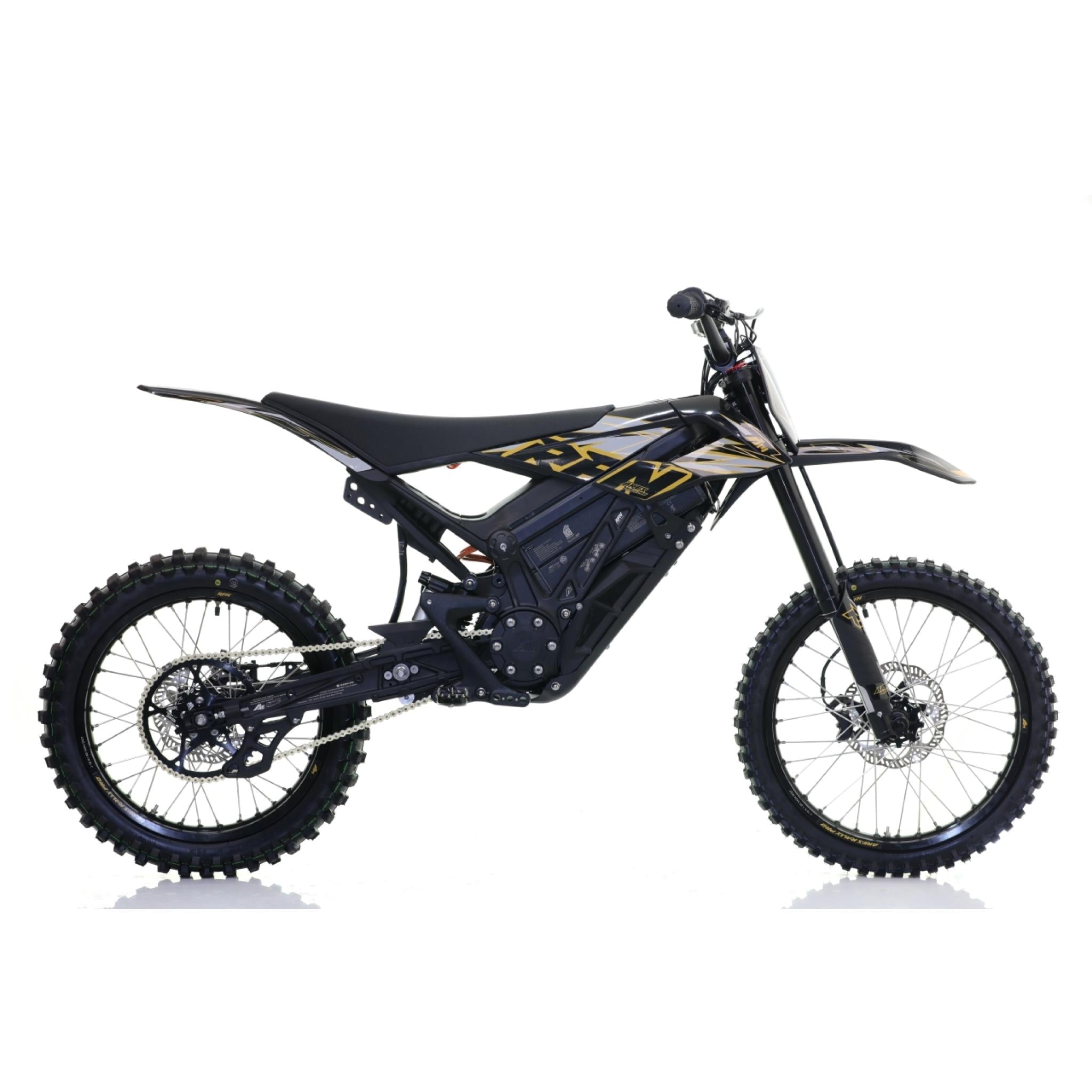 RFN Rally Pro MK4 74V 12.5kW Motorbike | Black-Gold